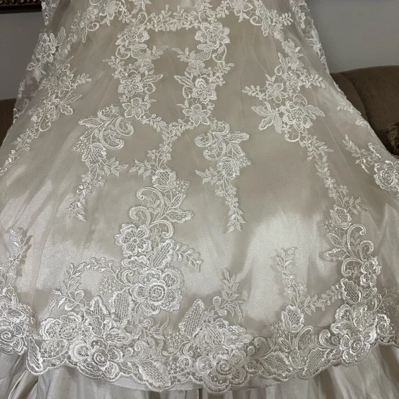 Elegant Lace Wedding Dress - Picture 3 of 10